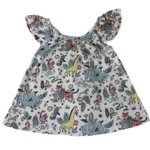 dylan & abby Other - Dylan & Abby Safari Tunic Top size 18M Winged Sleeves Bow On Back